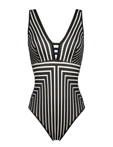 Maryan mehlhorn - costume intero con profilo basso 4694 509 077 black white