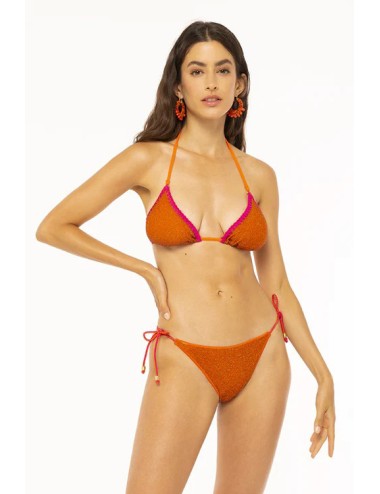 4giveness - bikini triangolo e slip laccetti must have arancione fgbw2244 030