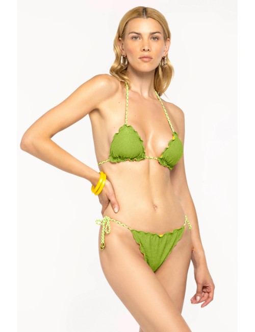 4giveness - bikini triangolo e slip must have fgbw3580 080 verde