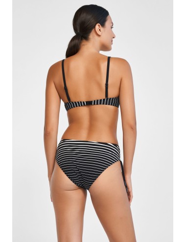 Maryan mehlhorn - bikini con top con ferretto, slip vita alta 5520+827 509 077 black & white