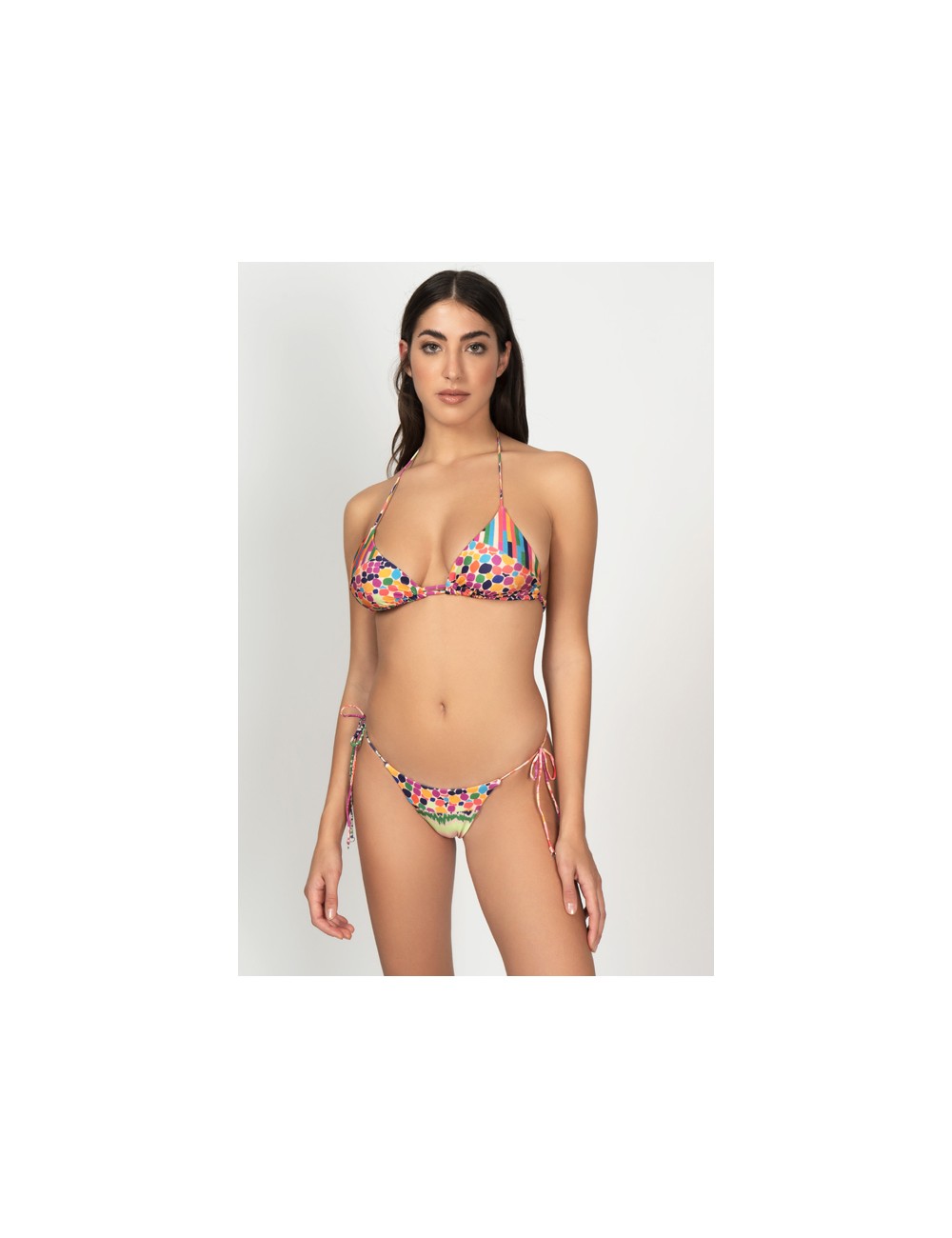 Mefui - bikini triangolo e slip brasiliano regolabile silver lake m22-0300x1