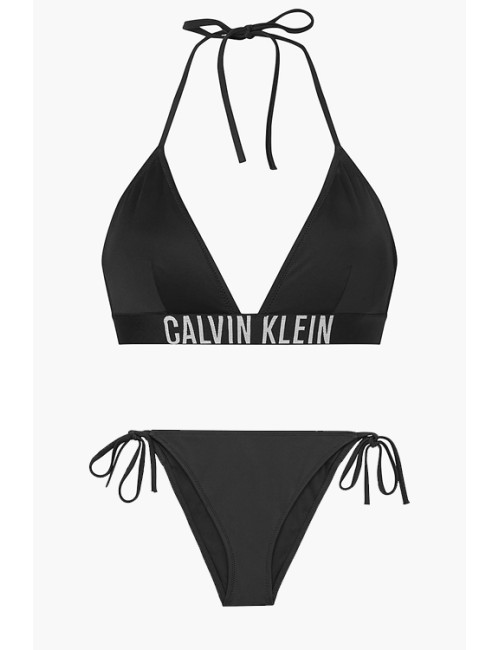 Ck - bikini triangolo e slip ck one kw0kw01824-1858-beh