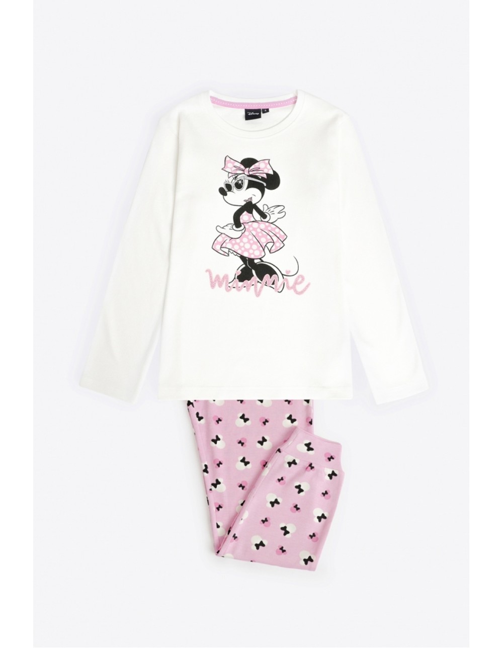 Disney- pigiama tween chic minnie  62266 ecru