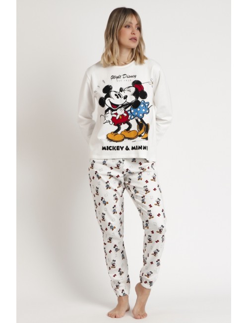 Disney- pigiama mickey and minnie 62271 ecru