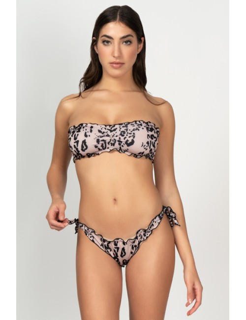 Mefui - bikini fascia frou frou e slip nodi santa monica m22-1511u