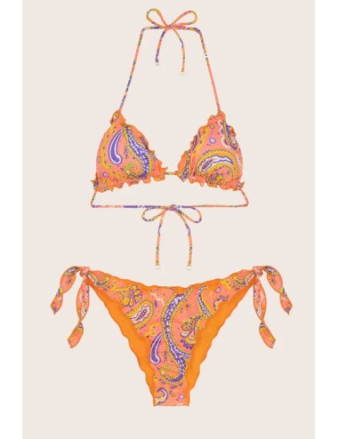 Effek - bikini triangolo e slip nodi regolabile frou frou sunrise fk24-1340x11