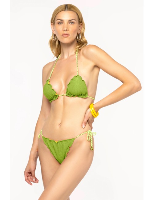 4giveness - bikini triangolo e slip must have fgbw3580 080 verde