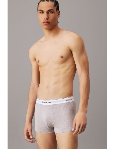 Ck - boxer aderenti in confezione da 3 - modern cotton 000nb3963a-psw  cenere, beige, nero