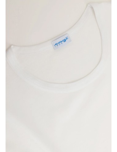 Cagi - t-shirt girocollo in cotone filo di scozia privilegio vcat01318 bianco - 13289