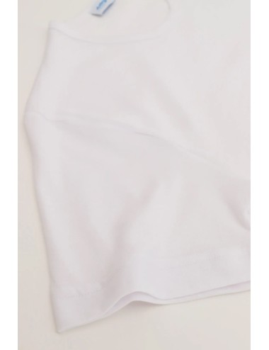 Cagi - t-shirt girocollo in cotone 100% senza cuciture vcat01328 bianco - 14007