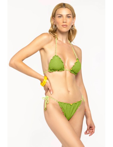 4giveness - bikini triangolo e slip must have fgbw3580 080 verde - 12768