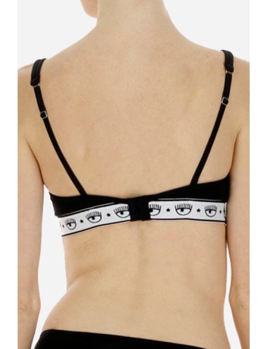 Chiaraferragni - reggiseno triangolo maxi logomania 4605 3224 0555 nero - 9195