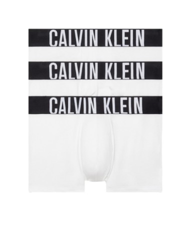 Ck - boxer aderenti 3pack cotton strech 000nb3608a-100 bianco - 12721