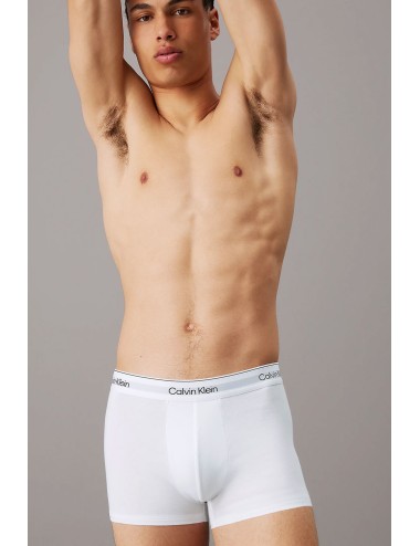 Ck - boxer aderenti in confezione da 3 - modern cotton 000nb3963a-100 bianco - 13829