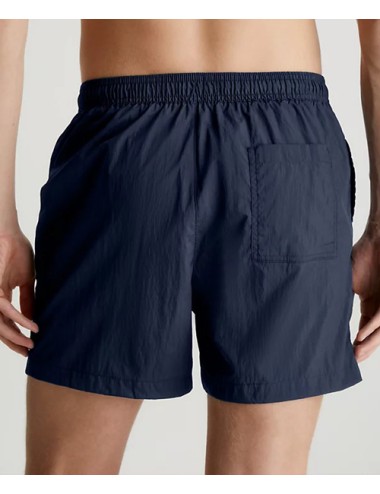 Ck - pantaloncini da bagno con cordoncino medio - ck nylon km0km00819-dca navy iris - 11405