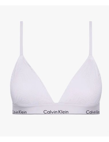 Ck - reggiseno a triangolo in pizzo con coppe preformate 000qf7077e-ll0 lilla - 12989