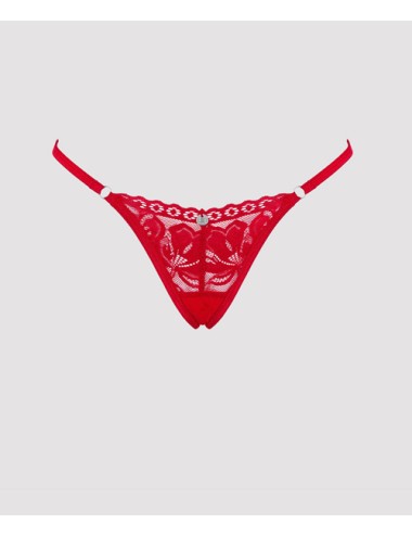 Obsessive lingerie - lacelove sexy perizoma in pizzo rosso 1430 - 12487