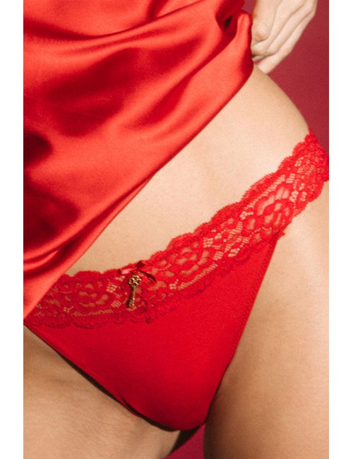 Admas - slip con pizzo 41714e rosso - 14030