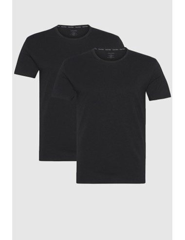 Ck - t-shirt 2pack cotton strech 000nb1088a 001 nero - 7796