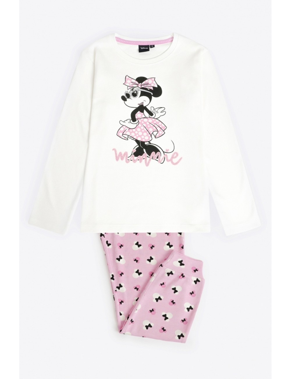 Disney- pigiama tween chic minnie  62274 ecru - 13969