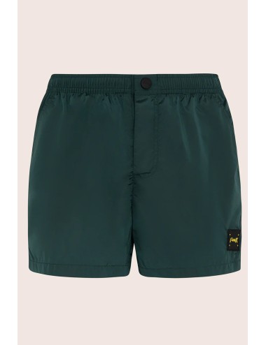 Effek - short effetto shantung lucido  fk24-2008mg verde militare - 13491