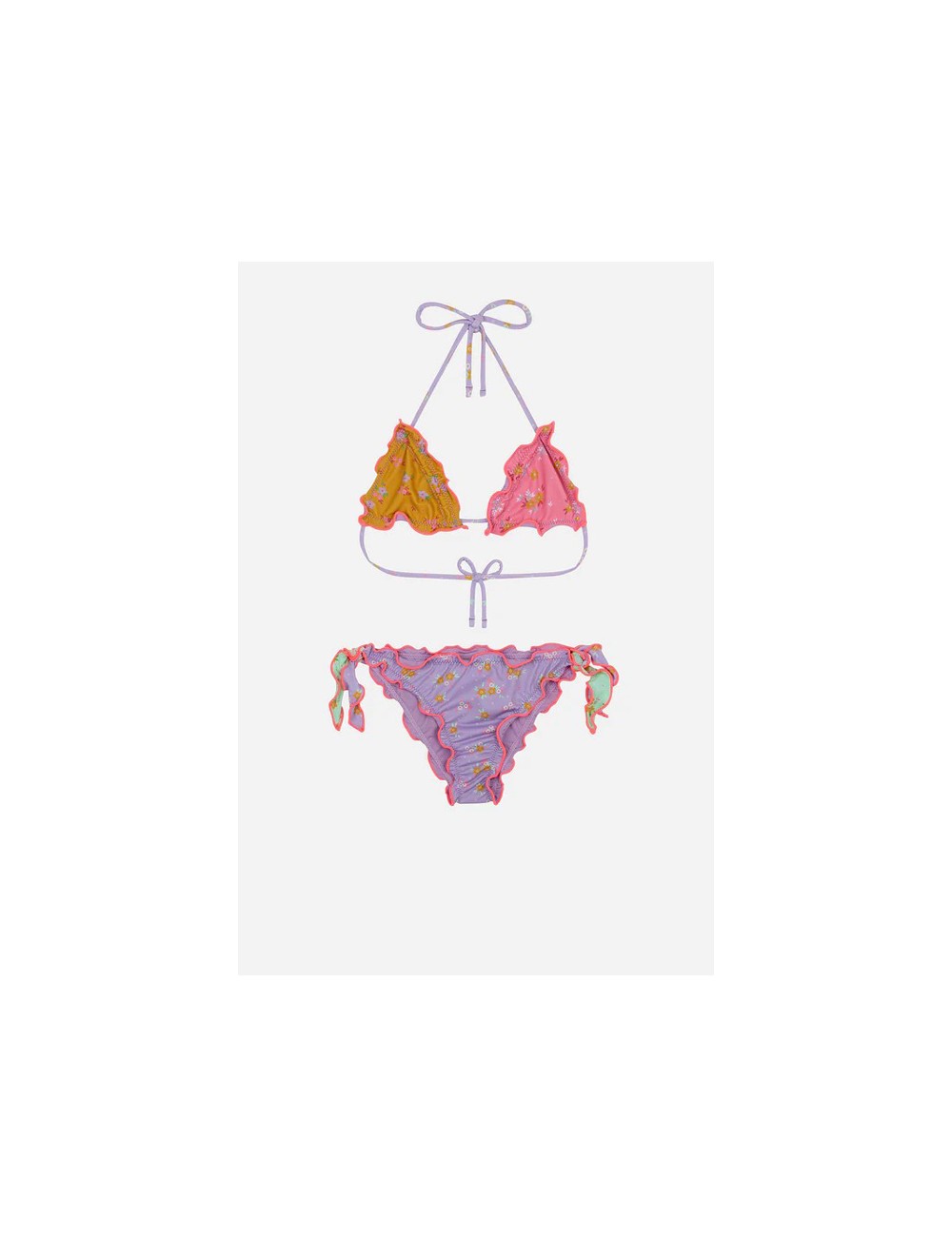 Mefui - bikini triangolo frou frou e slip nodi regolabili rife mj23-1503u - 11907