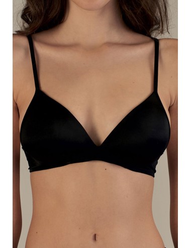 Parisblue - reggiseno triangolo senza ferretto in microfibra 117954 isle nero - 13912