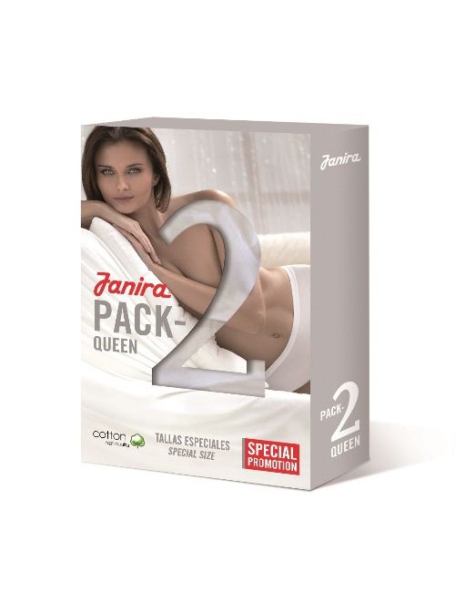 Janira bi-pack 2 mini-bond esencial slip vita bassa nero - 6830