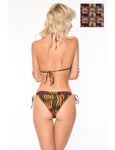 Miss bikini - triangolo priletta + slip brasile v3160s sniper ink mietro - 11324