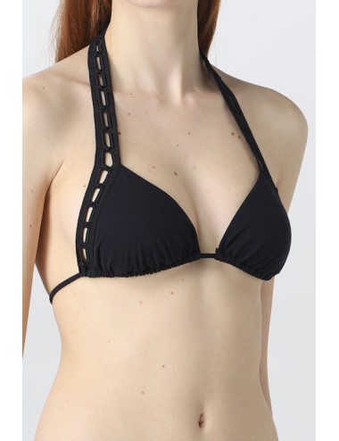 Ermanno scervino - bikini triangolo d424y346lyt 95708 nero - 11945