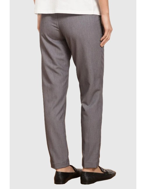 Twinset - pantalone grigio medio melange 222li28jj 0082m - 10754