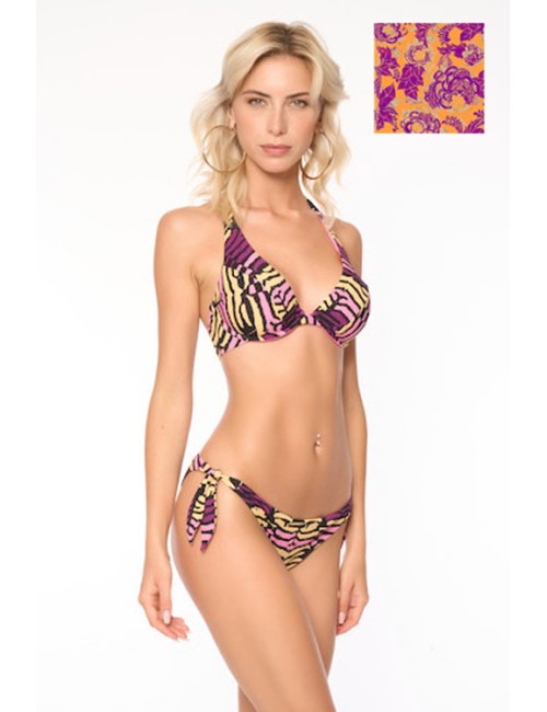 Miss bikini - triangolo ferretto coppad+slip america v3175dt+v3178b sniper mipear - 11346