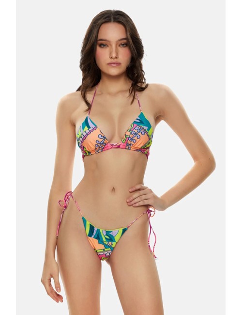 Mefui - bikini triangolo e slip brasiliano regolabile wet mf23-0120x1 - 11484