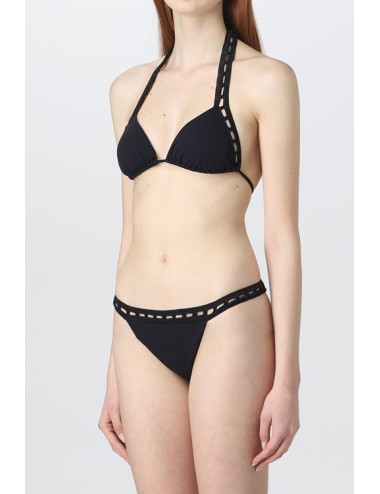 Ermanno scervino - bikini triangolo d424y346lyt 95708 nero - 11945