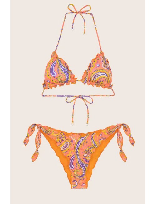 Effek - bikini triangolo e slip nodi regolabile frou frou sunrise fk24-1340x11 - 12909