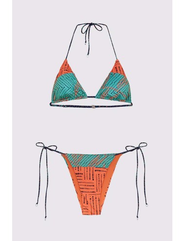 Mefui - bikini triangolo e slip brasiliano regolabile exotic f24-0440x1 - 13655