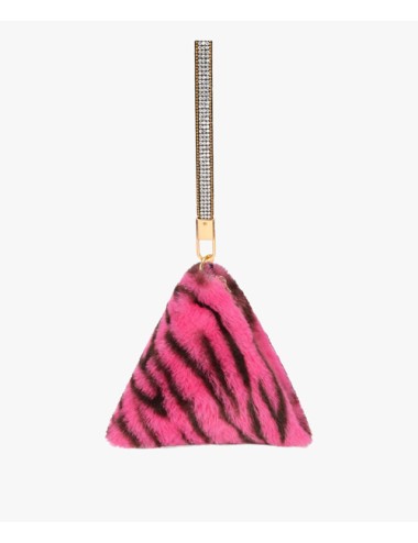 Jayley - borsa a piramide in ecopelliccia fmpbg65a06z animalier fuxia - 12515