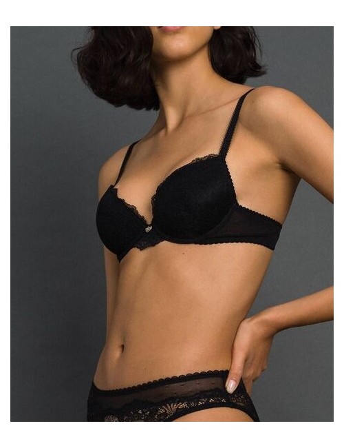 Twinset - reggiseno push-up con pizzo e tulle 192ll6c44 - 6573