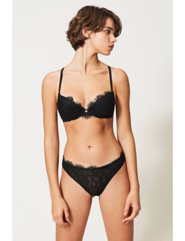 Twinset - slip brasiliana 211ll6377 nero - 8631