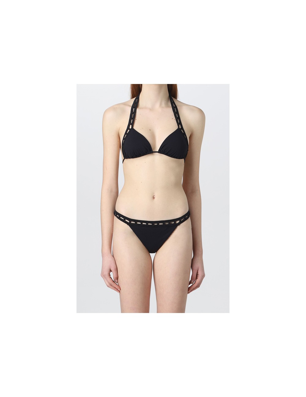 Ermanno scervino - bikini triangolo d424y346lyt 95708 nero - 11945