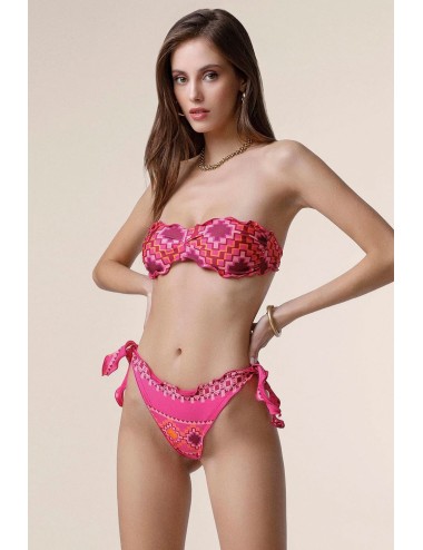 Mefui - bikini fascia con slip regolabile fantasia mf25-1501x30 - 14158