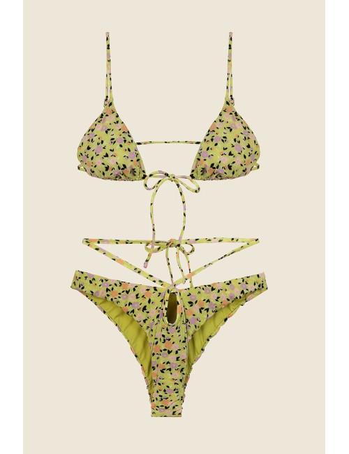 Mefui - bikini triangolo con slip fisso fantasia mf25-0210x09 - 14159