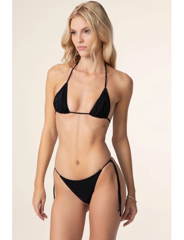 Effek - bikini triangolo con slip regolabile nero fk25-1140bk - 14187