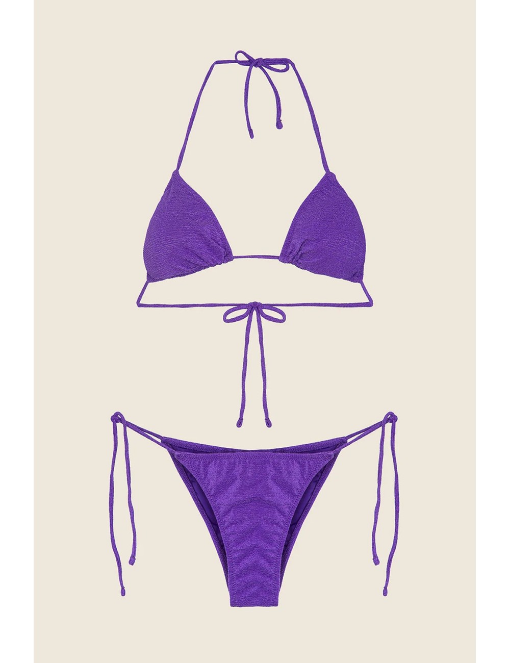 Effek - bikini triangolo con slip regolabile viola fk25-1140pr - 14188