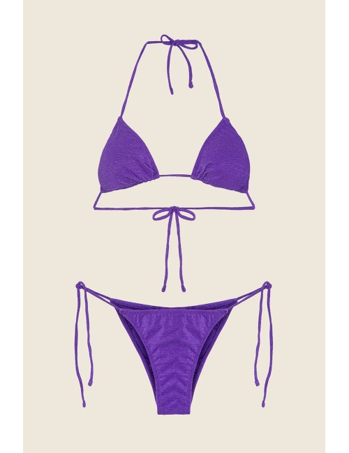 Effek - bikini triangolo con slip regolabile viola fk25-1140pr - 14188