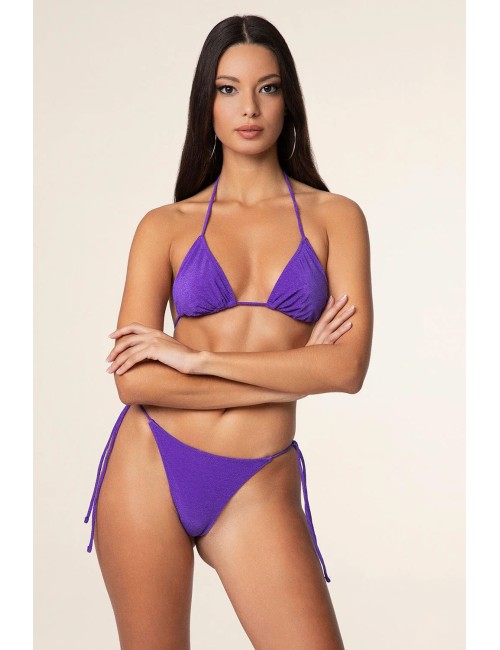 Effek - bikini triangolo con slip regolabile viola fk25-1140pr - 14188