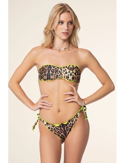 Effek - bikini fascia con slip regolabile fantasia  fk25-0521x24 - 14199