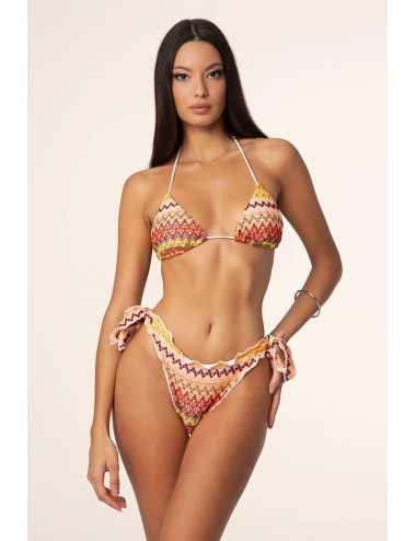 Effek - bikini triangolo con slip regolabile fantasia fk25-0700mc - 14206