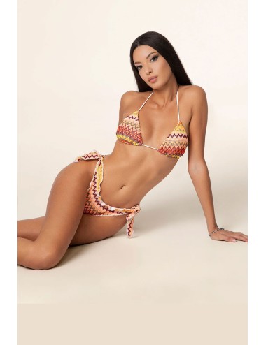 Effek - bikini triangolo con slip regolabile fantasia fk25-0700mc - 14206