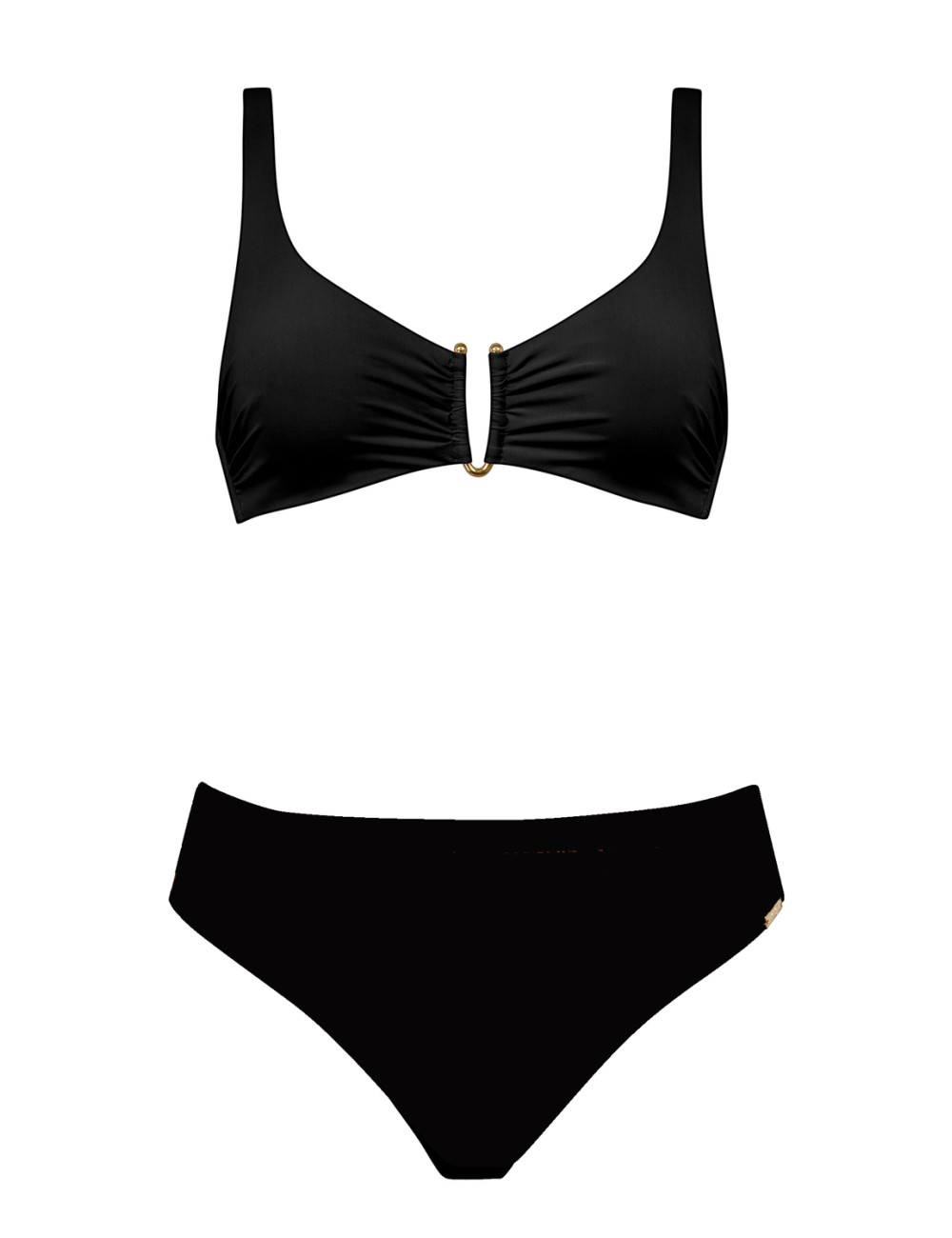 Maryan mehlhorn - bikini con top tinta unita e slip fisso alto 5300+828 412 006 - 14266